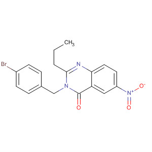 3-(4-Bromobenzyl)-6-nitro-2-propylquinazolin-4(3h)-one Structure,156483-24-8Structure