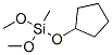 Silane, (cyclopentyloxy)dimethoxymethyl- (9ci) Structure,156536-50-4Structure