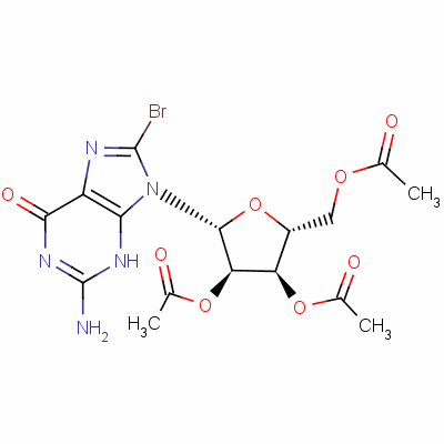 2,3,5-Tri-o-acetyl-8-bromoguanosine Structure,15717-45-0Structure