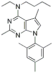 N-丁基-N-乙基-2,5-二甲基-7-(2,4,6-三甲基苯基)-7H-吡咯并[2,3-d]嘧啶-4-胺結(jié)構(gòu)式_157286-86-7結(jié)構(gòu)式