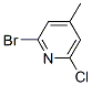 2-Bromo-6-chloro-4-picoline Structure,157329-89-0Structure