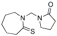 2-Pyrrolidinone, 1-[(hexahydro-2-thioxo-1h-azepin-1-yl)methyl]- Structure,157439-26-4Structure