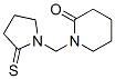 2-Piperidinone, 1-[(2-thioxo-1-pyrrolidinyl)methyl]- Structure,157439-31-1Structure