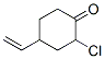 Cyclohexanone, 2-chloro-4-ethenyl- Structure,157474-54-9Structure