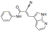 2-Propenamide, 2-cyano-N-phenyl-3-(1H-pyrrolo[2,3-b]pyridin-3-yl)- Structure,157561-97-2Structure