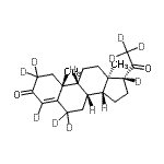 Progesterone-2,2,4,6,6,17a,21,21,21-d9 Structure,15775-74-3Structure