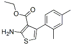 2-Amino-4-(2,4-dimethyl-phenyl)-thiophene-3-carboxylic acid ethyl ester Structure,15854-10-1Structure