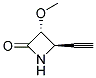 2-Azetidinone, 4-ethynyl-3-methoxy-, trans-(9ci) Structure,158612-61-4Structure