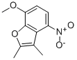 7-Methoxy-2,3-dimethyl-4-nitrobenzofuran Structure,15868-62-9Structure