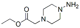 1-Piperazineaceticacid,4-amino-,ethylester(9ci) Structure,158773-35-4Structure