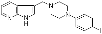 3-[[4-(4-碘苯基)-1-哌嗪]甲基]-1H-吡咯并[2,3-b]吡啶結(jié)構(gòu)式_158985-08-1結(jié)構(gòu)式