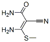 2-Propenamide, 3-amino-2-cyano-3-(methylthio)- Structure,15908-60-8Structure