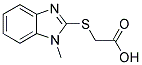 (1-Methyl-1h-benzoimidazol-2-ylsulfanyl)-acetic acid Structure,159222-24-9Structure