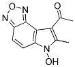 1-(6-Hydroxy-7-methyl-6h-[1,2,5]oxadiazolo[3,4-e]indol-8-yl)ethan-1-one Structure,159325-84-5Structure