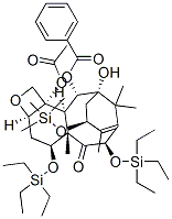 4-乙酰氧基-1-羥基-9-氧代-7,10-二[(三乙基硅烷基)氧基]-13-[(三甲基硅烷基)氧基]-5,20-環(huán)氧紫杉-11-烯-2-基苯甲酸酯結(jié)構(gòu)式_159383-93-4結(jié)構(gòu)式