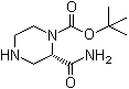 (S)-2-(氨基羰基)-1-哌嗪羧酸 1,1-二甲基乙酯結(jié)構(gòu)式_159485-29-7結(jié)構(gòu)式