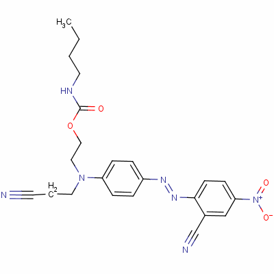 2-[(2-Cyanoethyl)[4-[(2-cyano-4-nitrophenyl)azo]phenyl]amino]ethyl butylcarbamate Structure,15958-43-7Structure