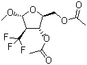 Methyl-2-deoxy-2-(trifluoromethyl)-alpha-D-arabinofuranoside diacetate Structure,159945-02-5Structure