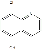 4-Methyl-5-hydroxy-8-chloroquinoline Structure,16026-78-1Structure