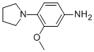 3-Methoxy-4-(1-pyrrolidinyl)benzenamine Structure,16089-42-2Structure