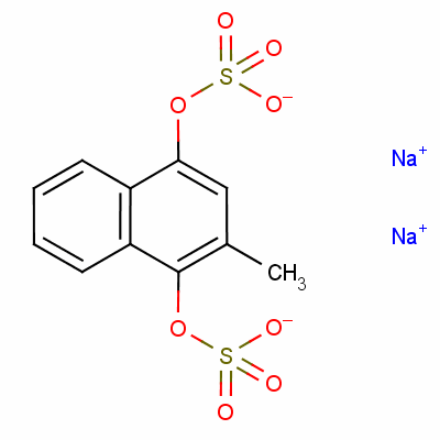 Menadiol sodium sulfate Structure,1612-30-2Structure