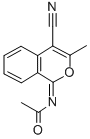 1H-1-acetylimino-3-methylbenzo[c]pyran-4-carbonitrile Structure,161468-31-1Structure