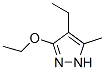 1H-pyrazole, 3-ethoxy-4-ethyl-5-methyl- Structure,161525-14-0Structure