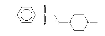 Piperazine,1-methyl-4-[2-[(4-methylphenyl)sulfonyl]ethyl]- Structure,16191-68-7Structure