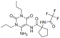 (9ci)-n-(6-氨基-1,2,3,4-四氫-2,4-二氧代-1,3-二丙基-5-嘧啶)-1-[(三氟乙?；?氨基]-環(huán)戊烷羧酰胺結(jié)構(gòu)式_161918-62-3結(jié)構(gòu)式