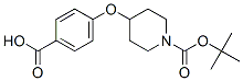 4-[[1-(Tert-butoxycarbonyl)-4-piperidinyl]oxy]benzoic acid Structure,162046-56-2Structure