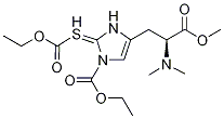 1-(Ethoxycarbonyl)-2-[(ethoxycarbonyl)thio]-n,n-dimethyl-l-histidine methyl ester Structure,162138-72-9Structure