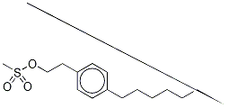 4-Octyl-benzeneethanol 1-methanesulfonate Structure,162358-06-7Structure