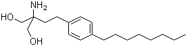 2-氨基-2-[2-(4-辛基苯基)乙基]-1,3-丙二醇結(jié)構(gòu)式_162359-55-9結(jié)構(gòu)式