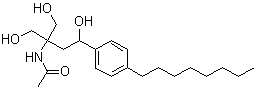 N-[3-hydroxy-1,1-bis(hydroxymethyl)-3-(4-octylphenyl)propyl]acetamide Structure,162361-41-3Structure