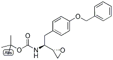 2-甲基-2-丙基{(1S)-2-[4-(芐氧基)苯基]-1-[(2S)-2-環(huán)氧乙烷基]乙基}氨基甲酸酯結(jié)構(gòu)式_162536-84-7結(jié)構(gòu)式