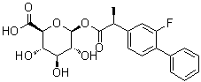 (S)-氟比洛芬酰基β-D-葡糖苷酸結(jié)構(gòu)式_162992-66-7結(jié)構(gòu)式