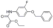 Ethyl2-((4-(benzyloxy)-3-fluorophenyl)amino)-2-oxoacetate Structure,163485-46-9Structure