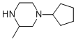 1-Cyclopentyl-3-methyl-piperazine Structure,163526-35-0Structure