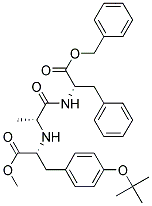 L-phenylalanine, n-[n-[1-[[4-(1,1-dimethylethoxy)phenyl]methyl]-2-methoxy-2-oxoethyl]-d-alanyl]-, phenylmethyl ester, (r)-(9ci) Structure,163659-44-7Structure