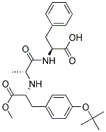 (r)-(9ci)-n-[n-[1-[[4-(1,1-二甲基乙氧基)苯基]甲基]-2-甲氧基-2-氧代乙基]-d-丙氨?；鵠-L-苯基丙氨酸結(jié)構(gòu)式_163659-46-9結(jié)構(gòu)式