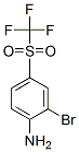 2-Bromo-4-(trifluoromethylsulfonyl)benzenamine Structure,16368-43-7Structure