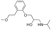 1-(異丙基氨基)-3-(2-(2-甲氧基乙基)苯氧基)丙烷-2-醇結(jié)構(gòu)式_163685-38-9結(jié)構(gòu)式