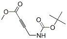 Methyl 4-({[(2-methyl-2-propanyl)oxy]carbonyl}amino)-2-butynoate Structure,163852-55-9Structure