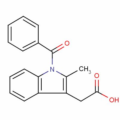 1-Benzoyl-2-methyl-1h-indole-3-acetic acid Structure,16401-80-2Structure