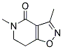 (9ci)-6,7-二氫-3,5-二甲基-異噁唑并[4,5-c]吡啶-4(5h)-酮結(jié)構(gòu)式_164223-46-5結(jié)構(gòu)式