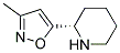 Piperidine, 2-(3-methyl-5-isoxazolyl)-, (s)-(9ci) Structure,164351-68-2Structure