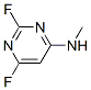 4-Pyrimidinamine,2,6-difluoro-n-methyl- Structure,165258-58-2Structure