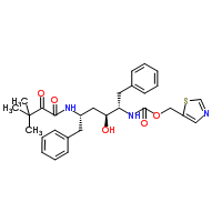 (2S,3S,5S)-5-(叔丁基氧基羰基氨基)-2-(N-((5-噻唑)-甲氧基羰基)氨基)-1,6-二苯基-3-羥基己烷結構式_165315-95-8結構式