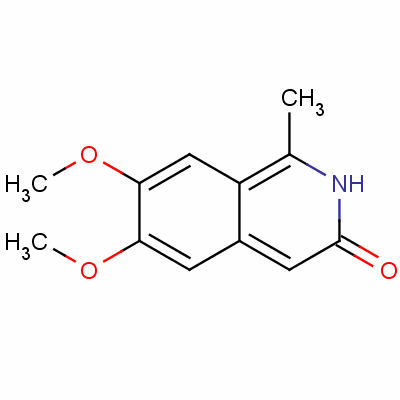 6,7-Dimethoxy-1-methyl-3(2h)-isoquinolinone Structure,16535-98-1Structure