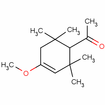 Ethanone, 1-(4-methoxy-2,2,6,6-tetramethyl-3-cyclohexen-1-yl)- Structure,16556-48-2Structure